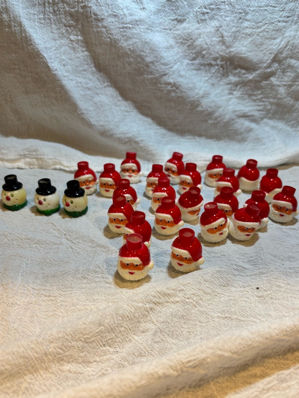 Vintage Mini Bulb Covers Christmas Tree Lights Decor Lot of 26 - Picture 12 of 12